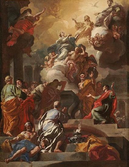 Francesco Solimena LAssomption et le Couronnement de la Vierge France oil painting art